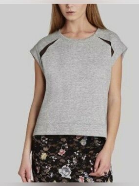 BCBG MaxAzria Bastian Heather Gray Muscle Sleeveless Muscle Top Size XS